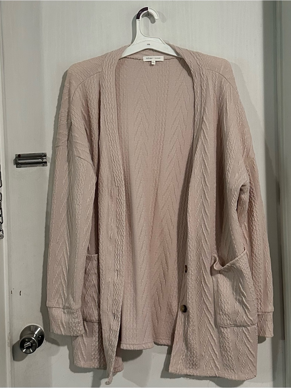 bohme Cream Button-Down Cardigan